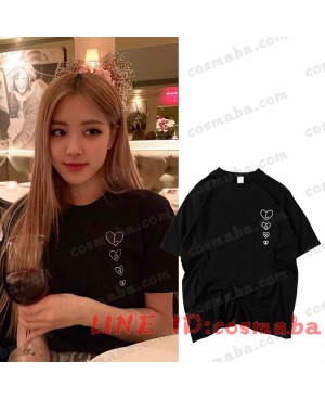 blackpink rose ブラックピンク ロゼ KILLTHISLOVE 黒いシャツ かわいい コスプレ衣装 私服 通販 安い コピー