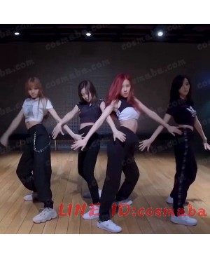 blackpink ブラックピンクメンバー 練習室 運動服  KILLTHISLOVE  打歌服 通販 コスプレ衣装 黒い  即納　韓国服